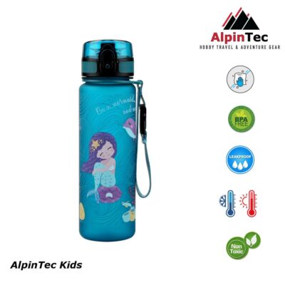 Παγούρι Alpin tec Kids Mermaid Πετρόλ 500ml