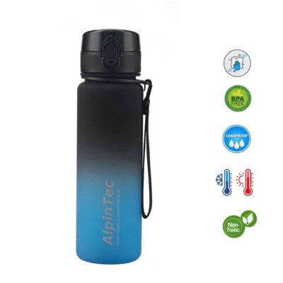Παγούρι Alpin tec Kids Δίχρωμο Μπλε - Μαύρο 500ml