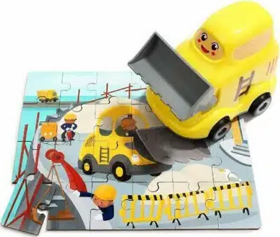 Top Bright, Παιδικό Puzzle Μπουλντόζα 24pcs