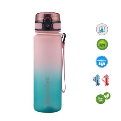 Παγούρι Alpin tec Kids Δίχρωμο Ροζ-Πετρόλ 500ml #5